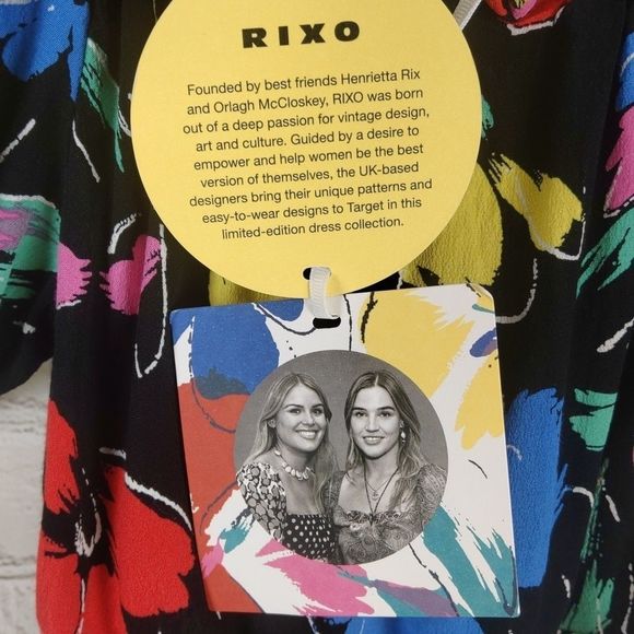 Rixo x Target Floral Puff Sleeve Off Shoulder Maxi Dress NWT 0 - Picture 8 of 13